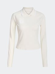 adidas Originals White Long Sleeve Crest T-Shirt - Image 6 of 6