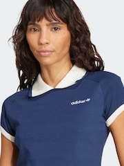 modra - Kratka polo majica Adidas Original - Slika 4 iz 6