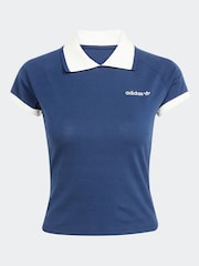 modra - Kratka polo majica Adidas Original - Slika 6 iz 6