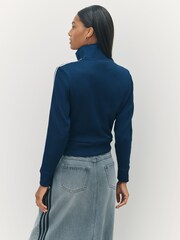 adidas Originals Blue Firebird Knit Tracktop - Image 2 of 6