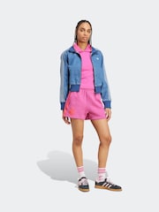 adidas Originals Pink Short Polo Top - Image 3 of 6