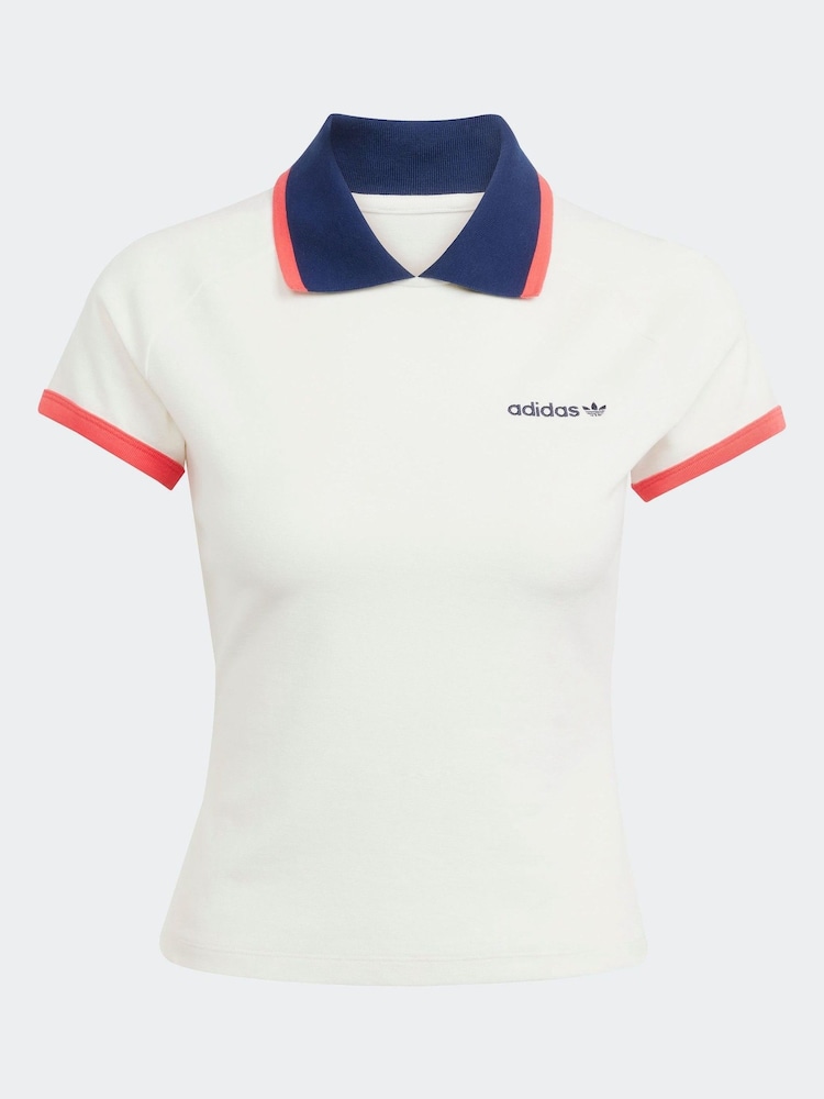 Bela - Kratka polo majica Adidas Original - Slika 6 iz 6