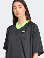 adidas Originals Black Jacquard Dress - Image 4 of 6