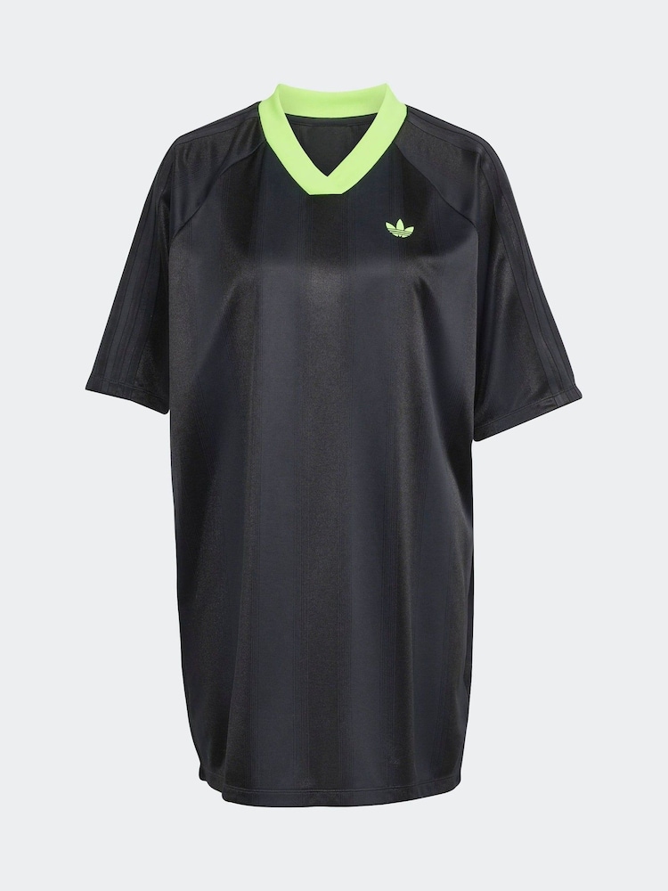 adidas Originals Black Jacquard Dress - Image 6 of 6