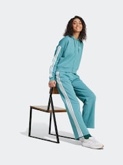 adidas Green 3-Stripes French Terry Full Zip Regular Hoodie - Image 3 of 6