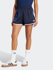adidas Originals Blue Adicolour 3-Stripes Sprinter Shorts - Image 1 of 6