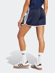 adidas Originals Blue Adicolour 3-Stripes Sprinter Shorts - Image 2 of 6