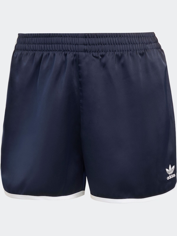adidas Originals Blue Adicolour 3-Stripes Sprinter Shorts - Image 6 of 6 adidas Originals Blue Adicolour 3-Stripes Sprinter Shorts - Image 6 of 6
