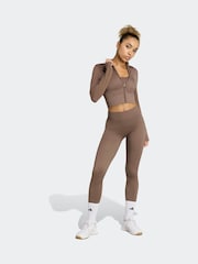 adidas Brown We Knit Jacket - Image 3 of 6