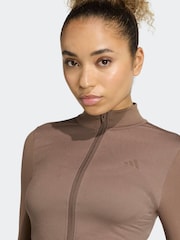 adidas Brown We Knit Jacket - Image 4 of 6