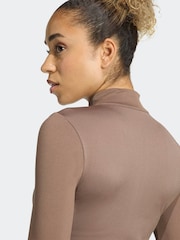 adidas Brown We Knit Jacket - Image 5 of 6