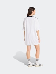 adidas Originals White Jacquard Dress - Image 2 of 6