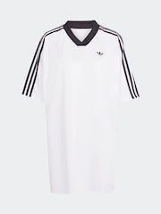 adidas Originals White Jacquard Dress - Image 6 of 6