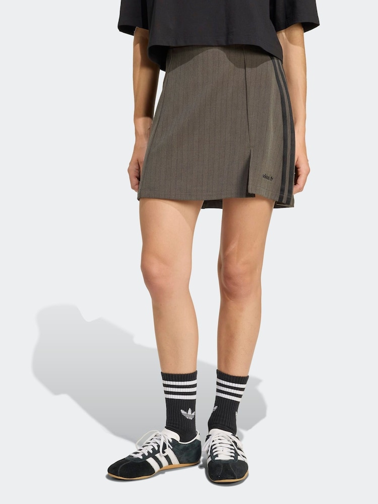 adidas Originals Green Tailored 3-Stripes Skirt - Image 1 of 6
