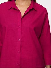 Triumph Boyfriend Green Summer Wear 100% Cotton Shirt - Image 3 of 5
