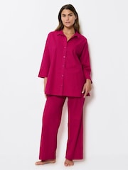 Triumph Boyfriend Green Summer Wear 100% Cotton Shirt - Image 4 of 5