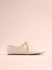 Natural Tabitha Simmons x Next Dilly Round Toe Lace Up Slim Jazz Shoes - Image 6 of 9