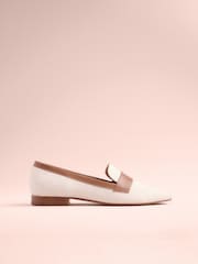 Natural Tabitha Simmons x Next Jess Square Toe Loafers - Image 5 of 10