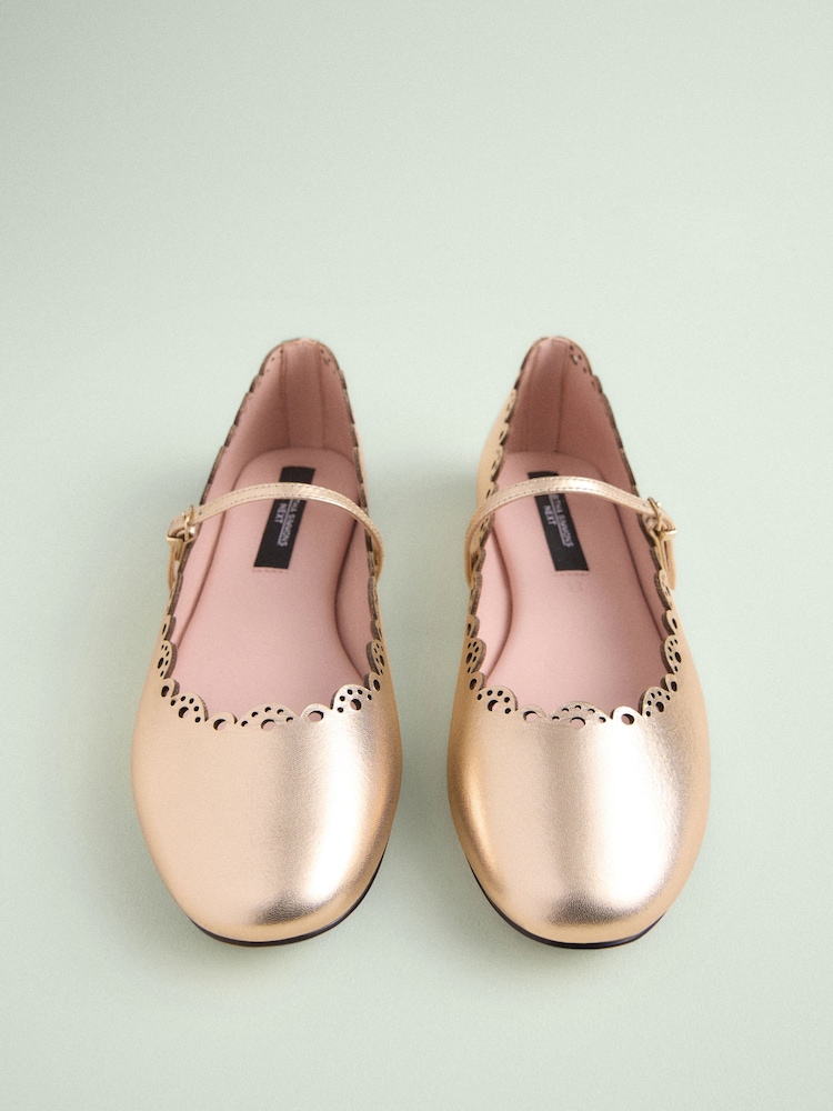 Flat Sandals Tabitha Simmons Gold Sandals TABITHA SIMMONS Bobbin