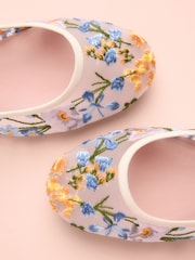 Mesh Floral Tabitha Simmons x Next Ophelia Round Toe Mesh Embroidery Mary Jane Shoes - Image 10 of 10
