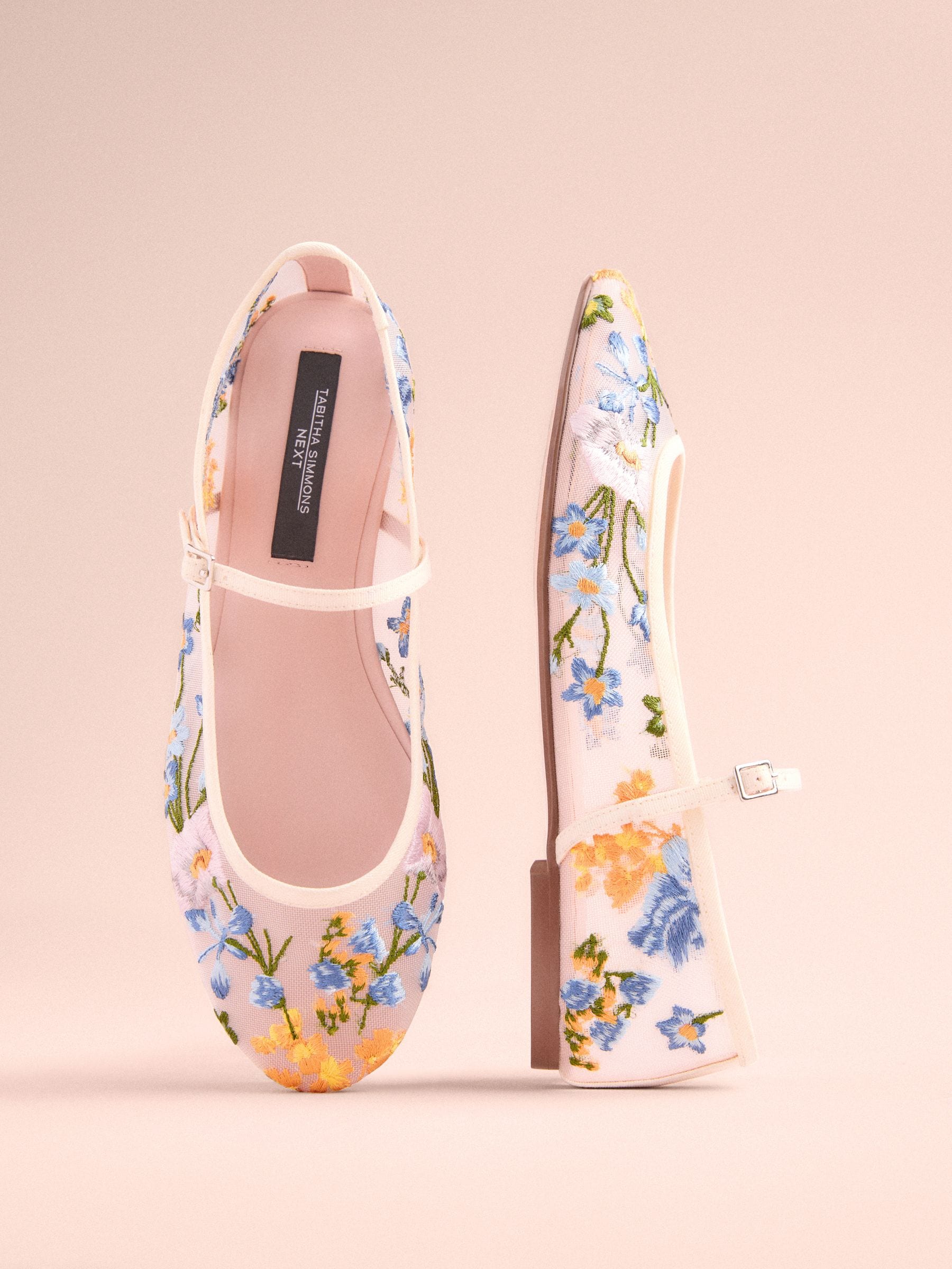 Buy Mesh Floral Tabitha Simmons x Next Ophelia Round Toe