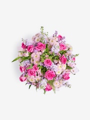 Pink Mother's Day XL Rose and Alstroemeria Fresh Flower Bouquet in Hatbox - Image 5 of 5