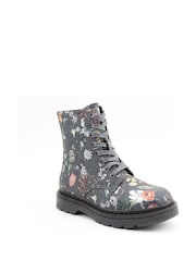 Heavenly Feet Justina2 Floral Velour Ankle Boots - Image 3 of 6