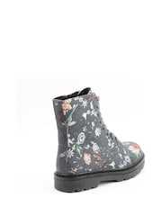Heavenly Feet Justina2 Floral Velour Ankle Boots - Image 4 of 6