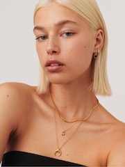 Missoma Gold (Metal) Tone Engravable Star Ridge Pendant Necklace - Image 7 of 9