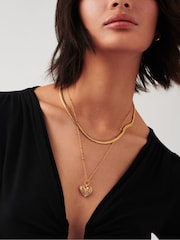 Missoma Gold Tone Camail Chain Necklace - Image 4 of 9
