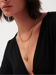 Missoma Gold Tone Camail Chain Necklace - Image 5 of 9