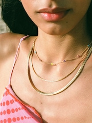 Missoma Gold Tone Camail Chain Necklace - Image 8 of 9