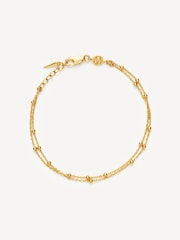 Missoma Gold Tone Double Chain Bracelet - Image 1 of 8