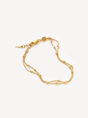 Missoma Gold Tone Double Chain Bracelet - Image 2 of 8