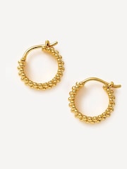 Missoma Gold Tone Baya Small Hoop Earrings - Image 1 of 6