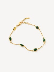 Missoma Green Malachite Stone Bracelet - Image 2 of 10