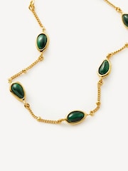 Missoma Green Malachite Stone Bracelet - Image 3 of 10