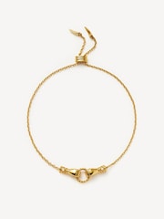 Missoma Gold (Metal) Tone Harris Reed In Good Hands Slider Bracelet - Image 1 of 6