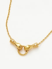 Missoma Gold (Metal) Tone Harris Reed In Good Hands Slider Bracelet - Image 3 of 6