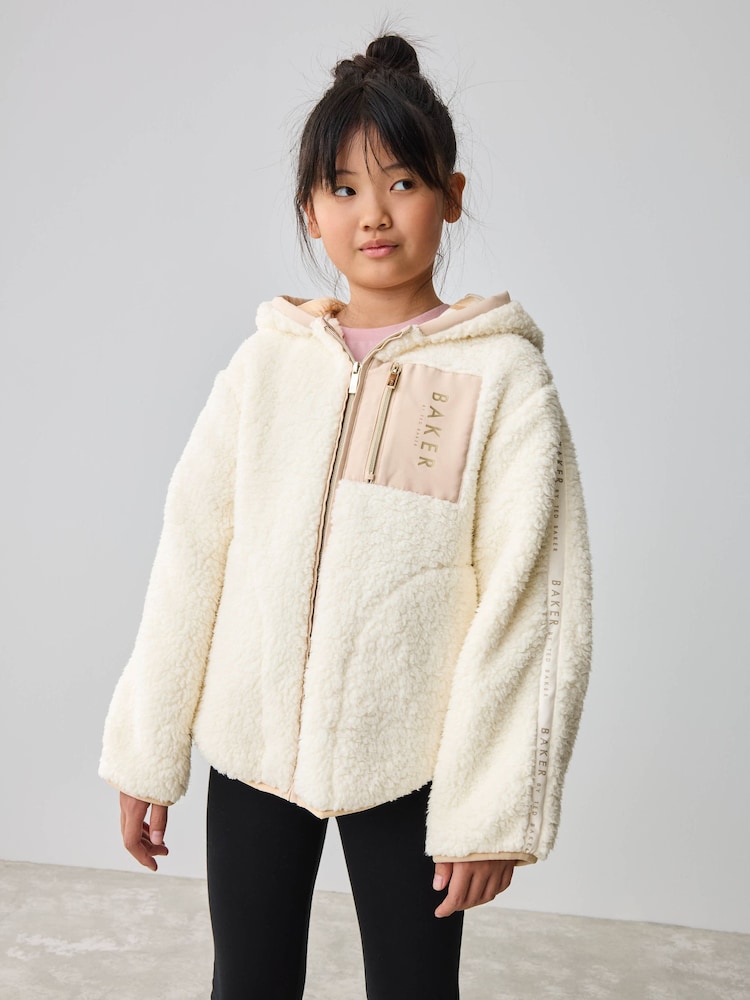 Baker by Ted Baker Zip Through Hooded Fleece Jacket - Image 1 of 13