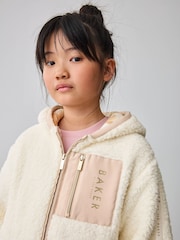 Baker by Ted Baker Zip Through Hooded Fleece Jacket - Image 5 of 13