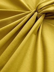 Verde oliva - Vestido midi torcido com camiseta de manga curta - Imagem 6 de 7