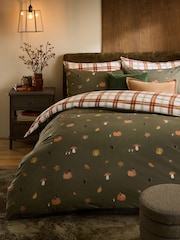 2 Pack Autumn Pumpkin Reversible Duvet Covers and Pillowcases Set - Image 2 of 8