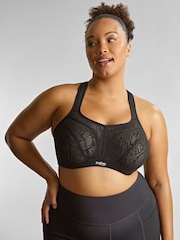 Panache Sculptresse Activate Non Padded Black Sports Bra - Image 3 of 6