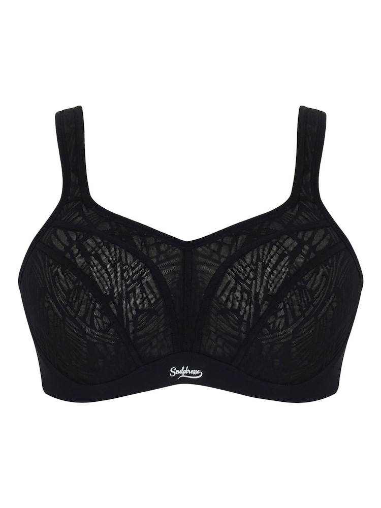 Panache Sculptresse Activate Non Padded Black Sports Bra - Image 6 of 6 Panache Sculptresse Activate Non Padded Black Sports Bra - Image 6 of 6