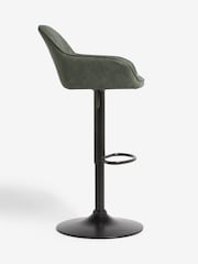 Green Hamilton Quilted Kitchen Bar Stool - Image 6 of 8