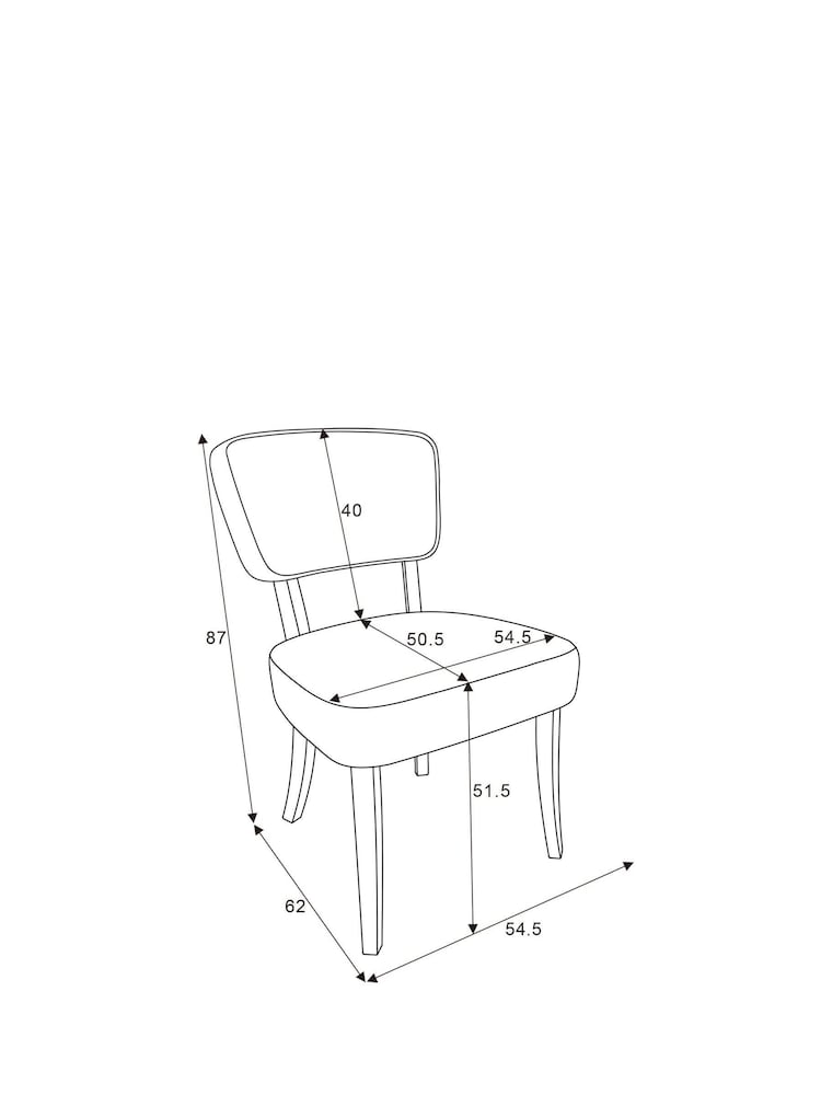 Set of 2 Natural Remi Light Wood Leg Dining Chairs - Image 10 of 10