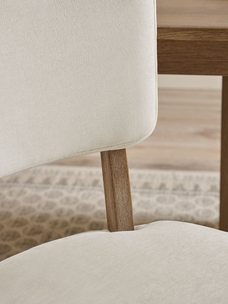 Set of 2 Natural Remi Light Wood Leg Dining Chairs - Image 9 of 9