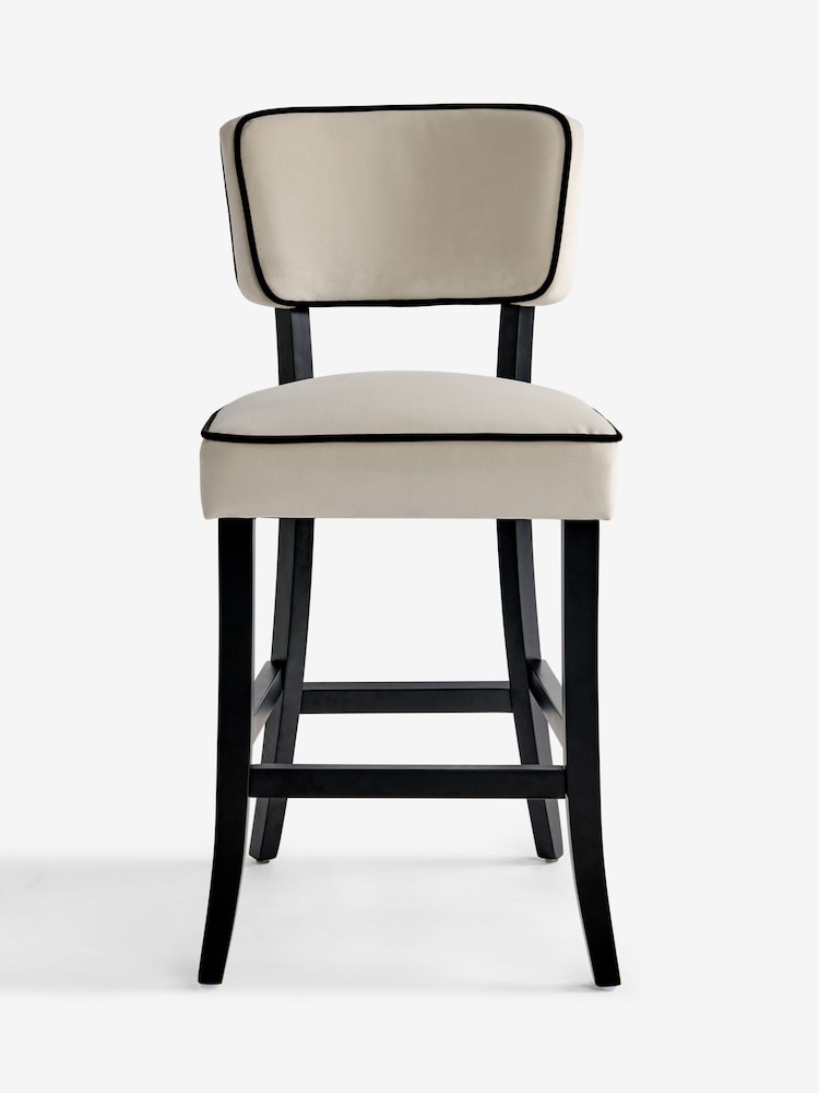 Natural Remi Fixed Height Bar Stool - Image 1 of 4 Natural Remi Fixed Height Bar Stool - Image 1 of 4