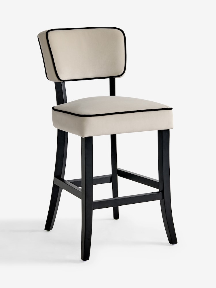 Natural Remi Fixed Height Bar Stool - Image 2 of 4 Natural Remi Fixed Height Bar Stool - Image 2 of 4
